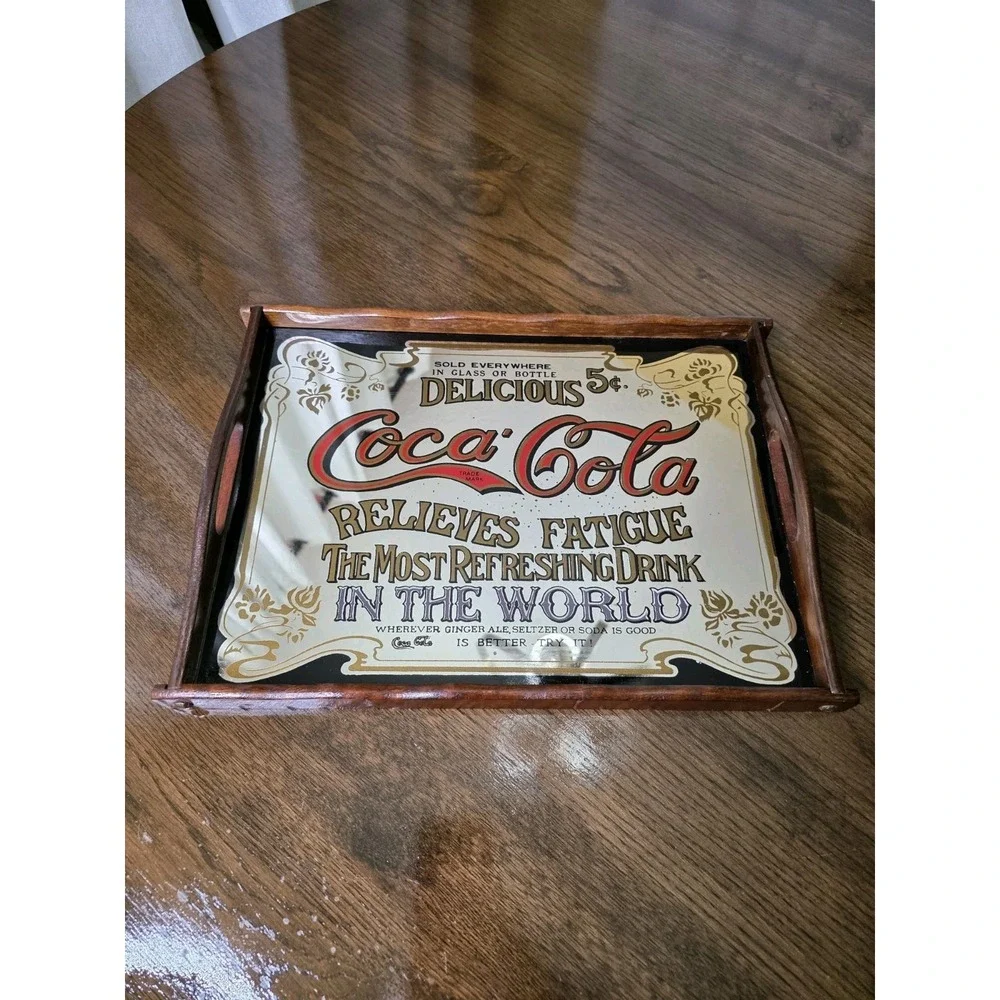 Vintage Coca-Cola‎ Mirror Serving Tray (H4) S#535